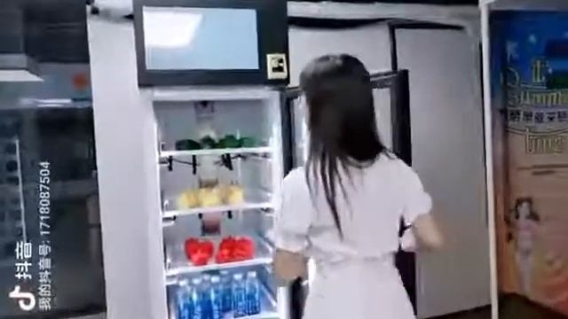 Smart fridge with Card reader, ready to export to the world, easy shopping Grab and go смотреть онлайн