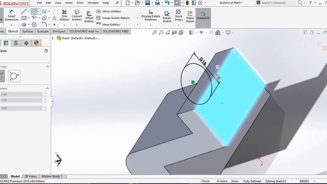 Solidworks Tutorial For Beginners Exercise 23 смотреть онлайн