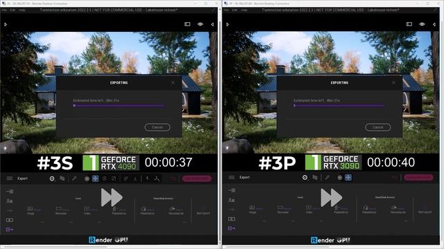 Twinmotion rendering speed test on iRender's RTX 4090 and RTX 3090 | iRender Cloud Rendering смотреть онлайн
