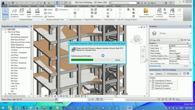 How to export Revit file to Robot structural analysis using Revit extension смотреть онлайн