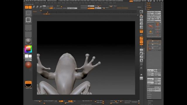 Pacific Tree Frog zbrush animation model смотреть онлайн
