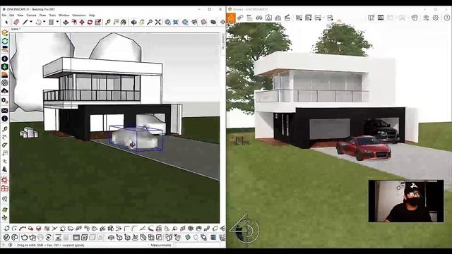 HOW TO PUT COMPONENTS IN SKETCHUP FROM ENSCAPE ASSET LIBRARY #enscape #sketchup3d смотреть онлайн