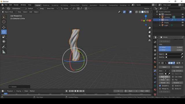 How to make a rope in blender! смотреть онлайн