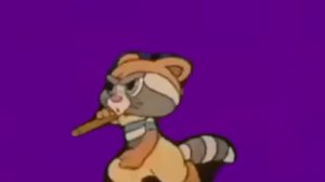 Крошка, енот, бежит футаж,