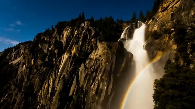 Красивые горы и звёздное небо. смотреть онлайн