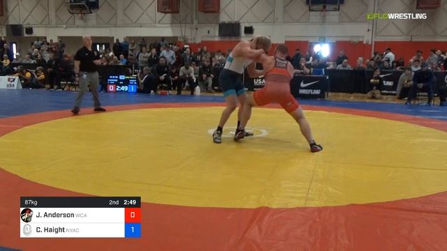 GR/GR 87 KG - SF - Jon Anderson (Army) Vs. Cheney Haight (NYAC) смотреть онлайн