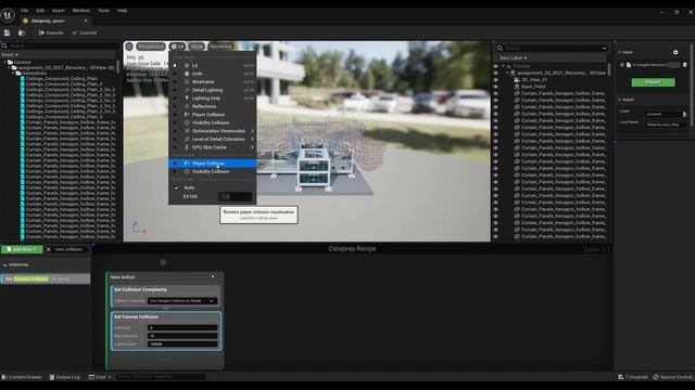 Super Easy Player Collision For All Revit Building Parts In One Go In Unreal Engine 5.1.1