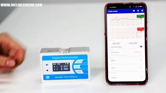CX09 Digital Inclinometer with Bluetooth connectivity and Android app смотреть онлайн