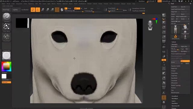 Wolf -ZBrush - 3ds Max - Ornatrix - CAT - Vray смотреть онлайн