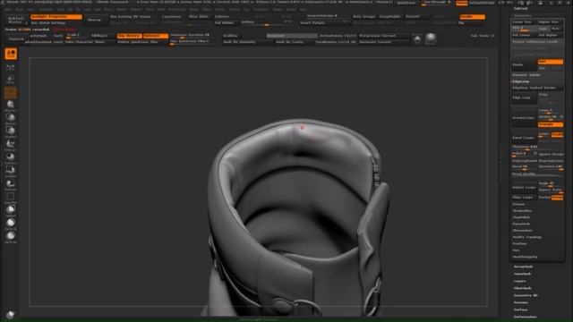 Boots sculpting in Zbrush смотреть онлайн