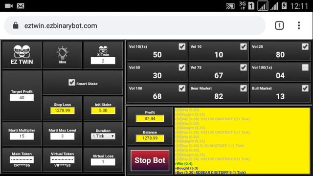 100% Profit in 8 Days | 28% Done | start 2 june '20 | binary.com, deriv.com, bot, trick смотреть онлайн
