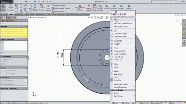 Six Cylinder Radial engine in Solidworks 13.Flywheel смотреть онлайн