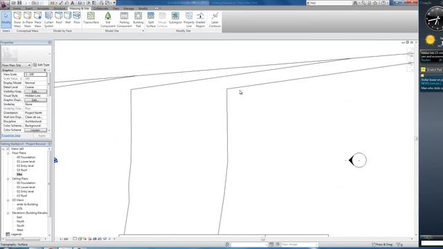 Autodesk Revit Tutorials: 03 Adding Topographic Surface смотреть онлайн