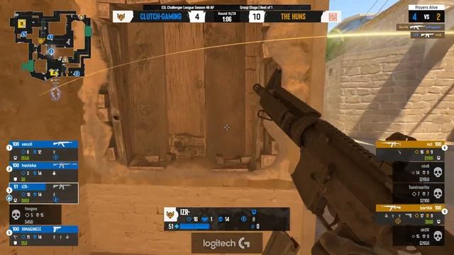 LIVE: The Huns vs Clutch-Gaming - ESL Challenger League - Season 48 - AP - Stream C смотреть онлайн