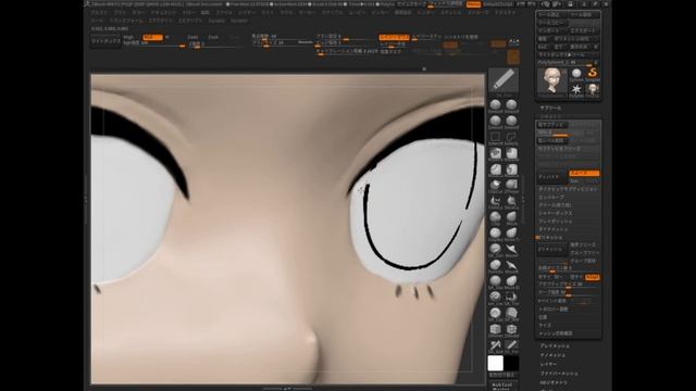 #1[Zbrush polypaint] ポリペイントしてみました　 FGO 玉藻の前 смотреть онлайн