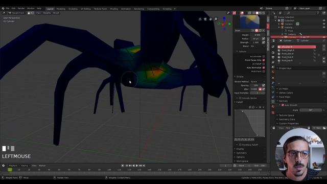 Shadow Monster Rigging and Animate - Blender 2.8 Tutorial P2 смотреть онлайн