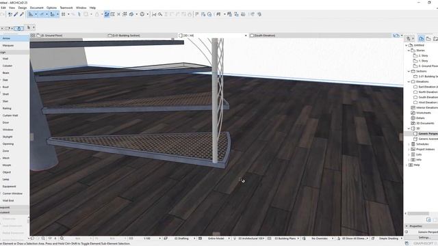 Archicad 25 | Modeling Room 4 in 1 | Part 2 | ( Living + Entertainment + Kitchen + Bedroom ) смотреть онлайн
