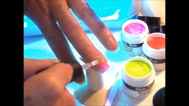 Gelcrylic Hot Neon Tutorial Video Sheba Nails