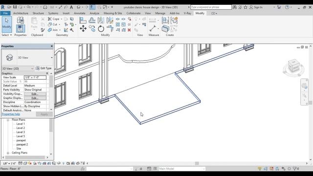 Revit House design | House design revit | Revit tutorials | Revit architecture tutorial | смотреть онлайн