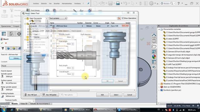 Mecanizado de una pieza en SolidWorks utilizando HSM-Xpress смотреть онлайн