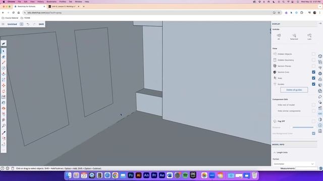 Efficient modelling with Sketchup: Interior Room tutorial смотреть онлайн