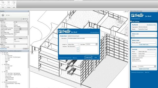 Trello for Revit Add-in Demo смотреть онлайн