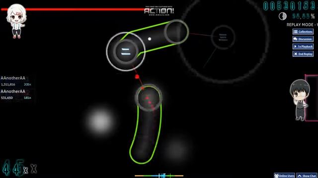 osu! - Lite Show Magic - (t+pazolite VS C-Show) - Crack Traxxxx [oko's Insane] (4,04) stars смотреть онлайн