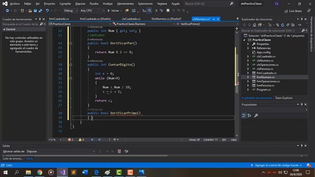 EJEMPLO 2 DE CLASES Y OBJETOS DE NÚMEROS смотреть онлайн