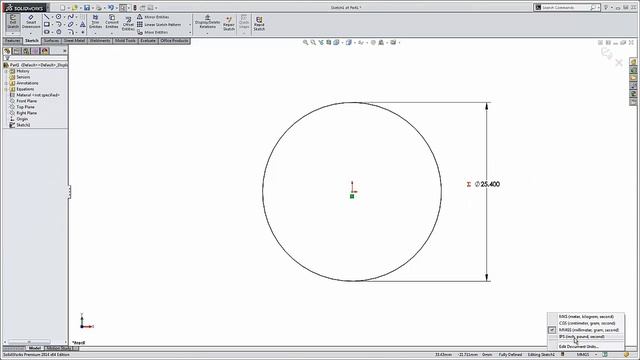 SOLIDWORKS Tutorial: Specify Units in Equations смотреть онлайн