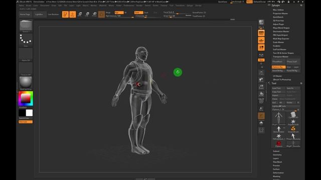 Zbrush Posing using Transpose master смотреть онлайн