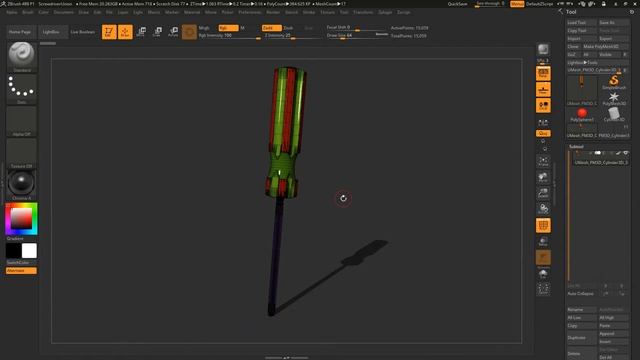 Zbrush 4R8 - Live Boolean Wireframe Rendering смотреть онлайн