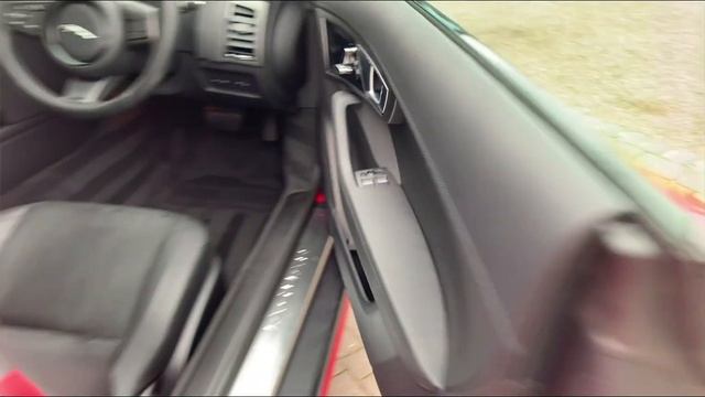 2015 65 JAGUAR F TYPE V6 FOR SALE IN SALSA RED WITH HALF BLACK LEATHER INTERIOR