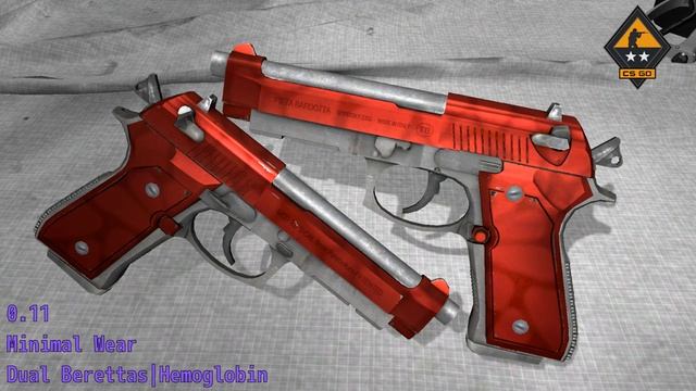 Dual Berettas Hemoglobin Wear/Float смотреть онлайн