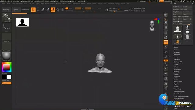 Z Brush Navigation for Beginners Part002 смотреть онлайн