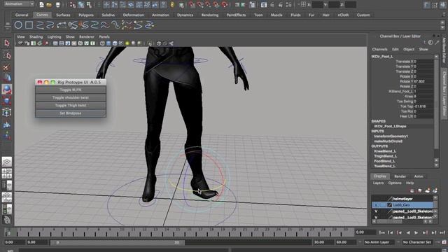 Character Rig with auto IK/FK matching смотреть онлайн