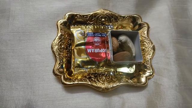 aasai gifts mini tray with manjal kumkum pack and mini dry fruits box смотреть онлайн