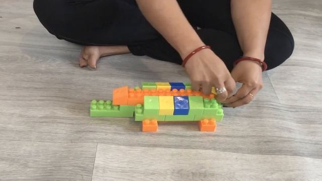 Dimetrodon/Blocks Building Dimetrodon/Lego/Building blocks for kids/Building blocks. смотреть онлайн