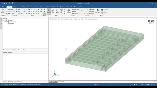 ANSYS Icepak: Extracting Fluid Volume of a Cold Plate смотреть онлайн