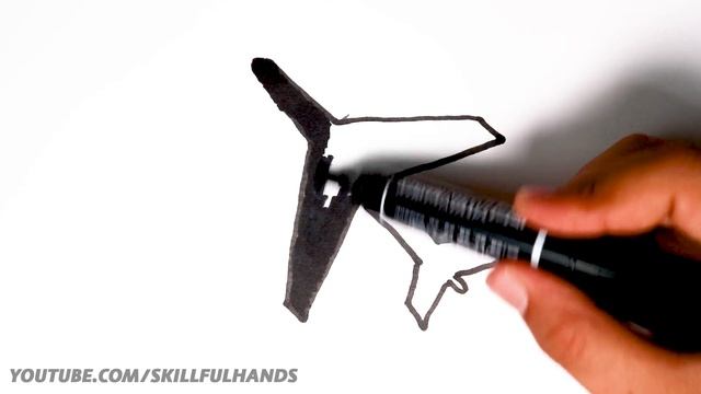 How to draw a plane for kids | Bolalar uchun samalyot rasm chizish Как нарисовать самолет для детей смотреть онлайн