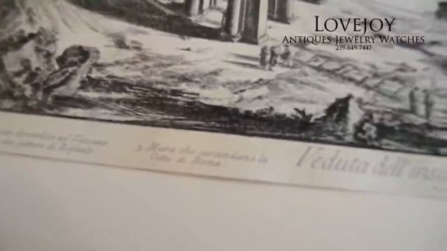 1700's Piranesi Print Vatican Authenticated смотреть онлайн