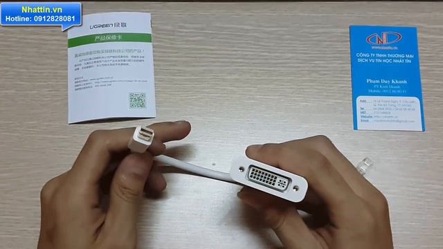 Giới Thiệu Cáp Chuyển đổi Mini Displayport To DVI Chính Hãng Ugreen UG-10402