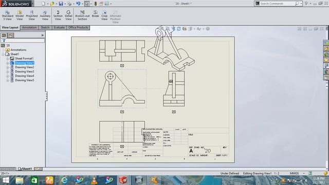 SolidWorks-standard views смотреть онлайн