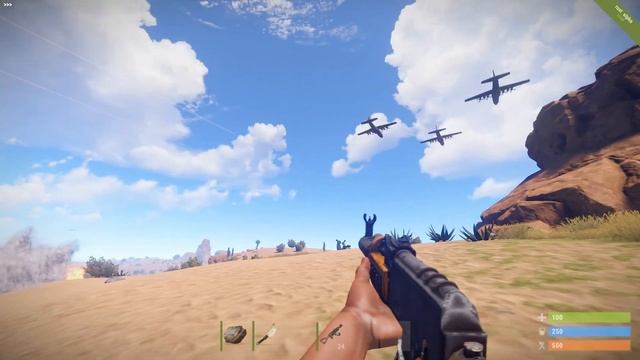 Rust Mod: Advanced Airstrike - Standard/Squad/Spectre/Napalm strikes using rockets смотреть онлайн