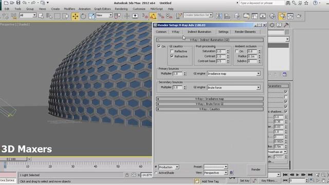 how to create architectural hexagon skin modeling in 3ds max with editable poly смотреть онлайн