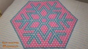 Шестигранная салфетка из бусин - мастер-класс