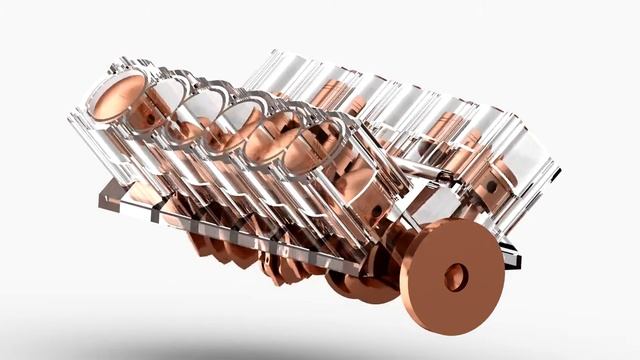 V12 Engine Animation ( Made and Rendered in PTC Creo Parametric 2.0 ) смотреть онлайн