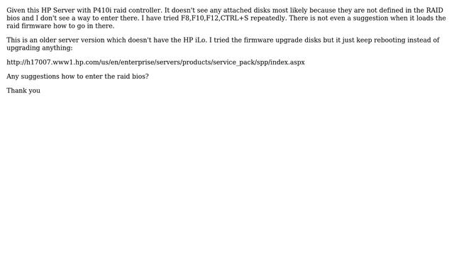 DevOps & SysAdmins: hp proliant DL 180 G6 P410 cant enter raid bios смотреть онлайн