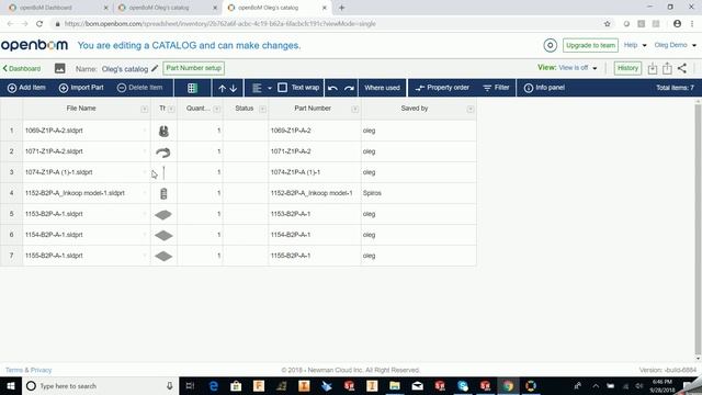 How to create OpenBOM Part Catalogs for Solidworks by crawling your local and cloud file folders. смотреть онлайн