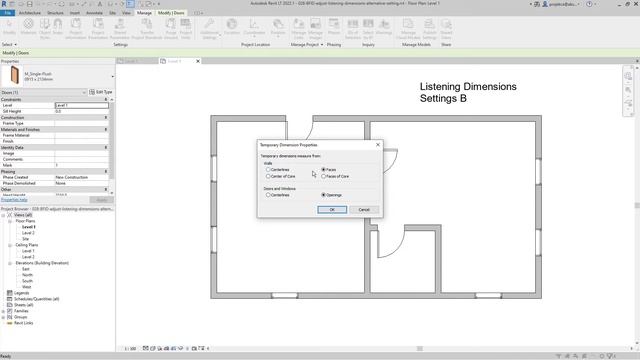 Temporary Dimensions Setup in Revit | Listening Dimensions смотреть онлайн