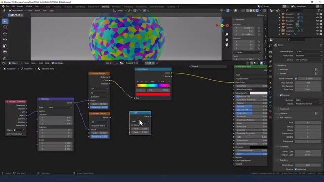 CREATE A PROCEDURAL CONFETTI COATING MATERIAL FOR BLENDER смотреть онлайн